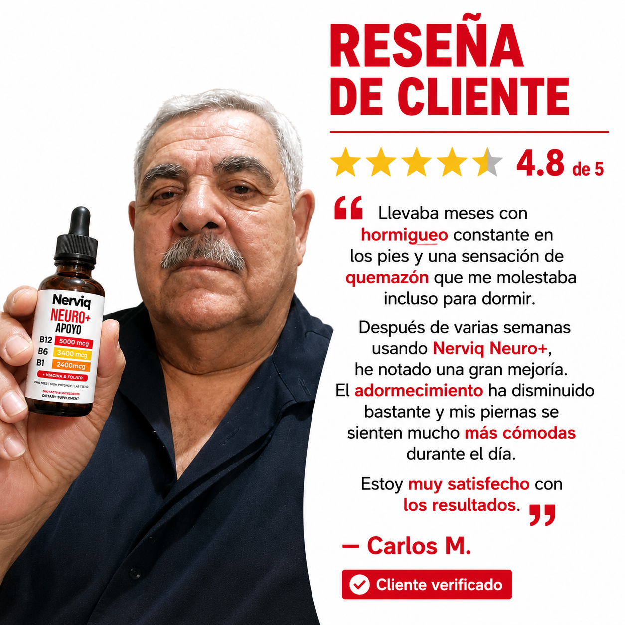 Nerviq Neuro+ Ayuda con Ardor, Hormigueo y Entumecimiento
